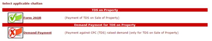 select applicable challan image